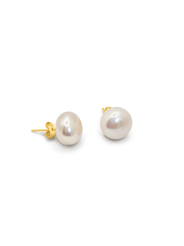 AAA 12mm Akoya White Pearl Stud Earrings