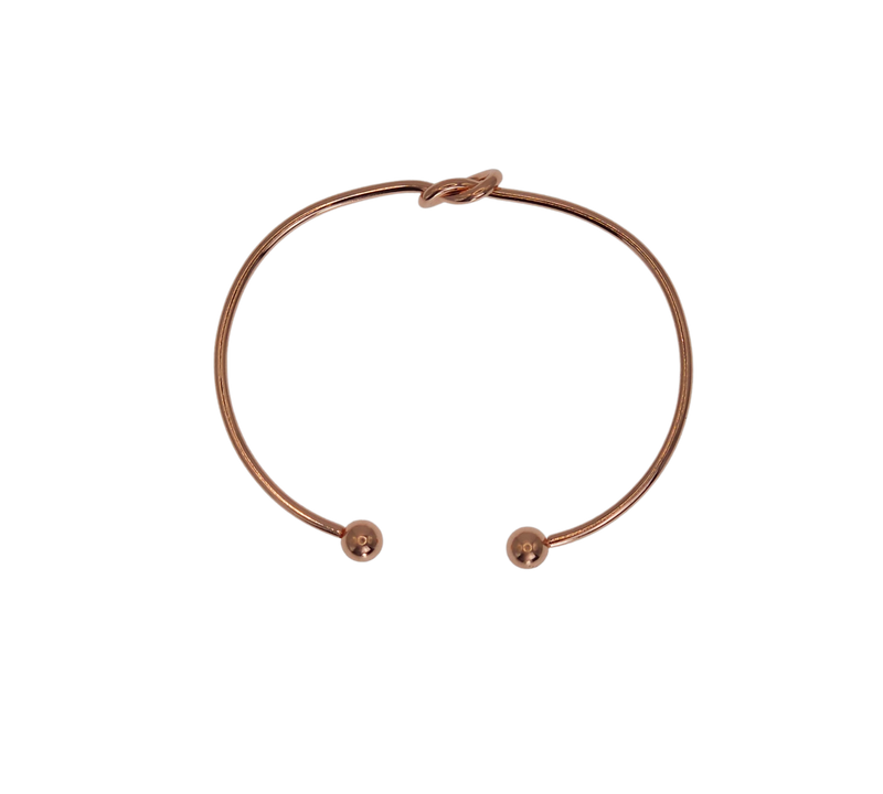 Forever Love Knot Infinity Cuff Bracelet  -Gold/Silver/Rose Gold