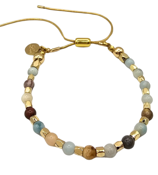 6mm Amazonite Crystal Beads Bracelet