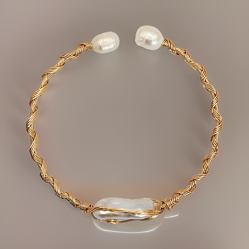 Glamour Freshwater Pearl Adjustable Cuff