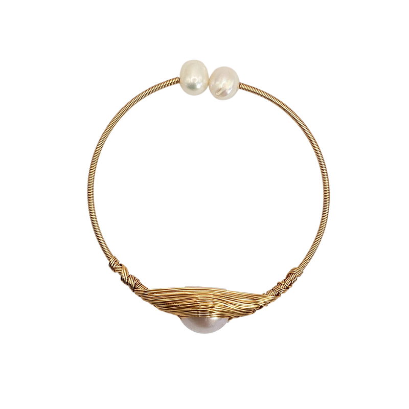Reflections Freshwater Pearl Adjustable Cuff - Pink