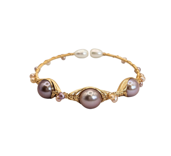 Luster Freshwater Pearl Adjustable Cuff