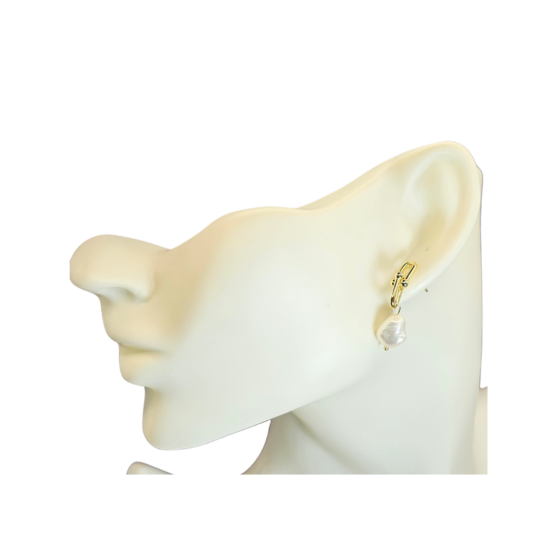 Rachel 14k Gold Plated Freshwater Earrings