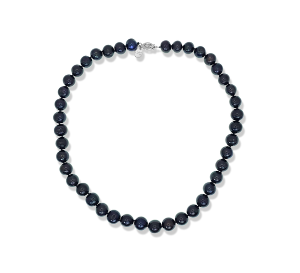 AAA+ Tahitian 10-11mm Black Pearl Necklace