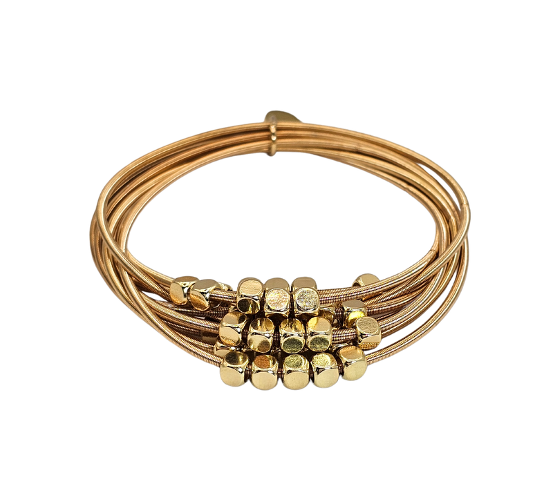 Gold Stretch Multi-Layered Bracelet