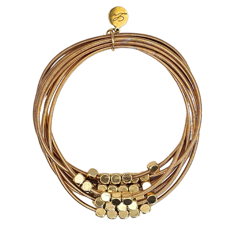 Gold Stretch Multi-Layered Bracelet