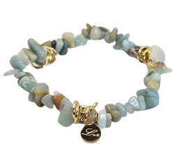 Natural Irregular Crystal Quartz Bracelet - Small