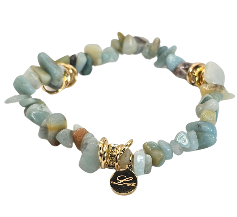 Natural Irregular Crystal Quartz Bracelet - Small