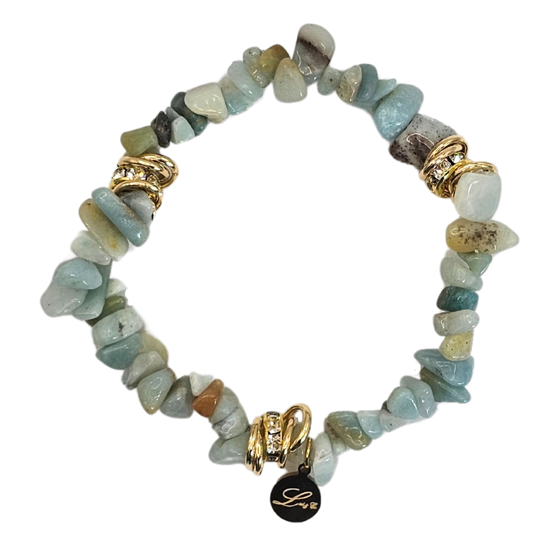 Natural Irregular Crystal Quartz Bracelet - Small