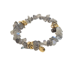 Natural Irregular Crystal Quartz Bracelet - Small