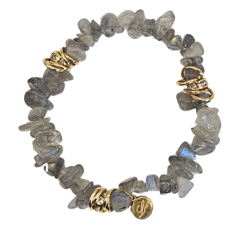 Natural Irregular Crystal Quartz Bracelet - Small