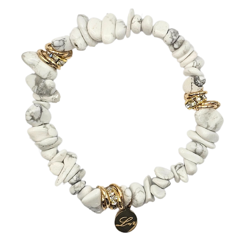 Natural Irregular Crystal Quartz Bracelet - Small