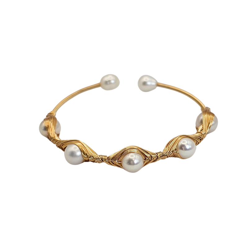 Shimmer Freshwater Pearl Adjustable Cuff