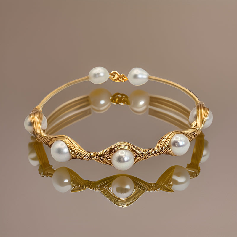 Shimmer Freshwater Pearl Adjustable Cuff