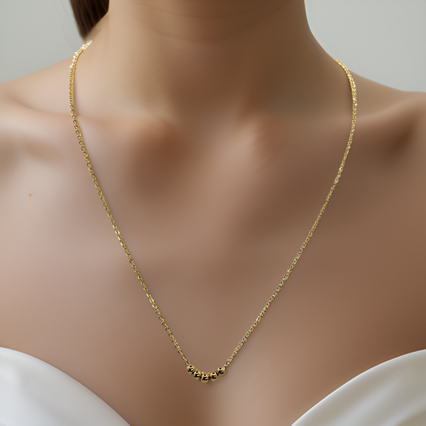 Dainty 18k Gold-Filled Beads Necklace